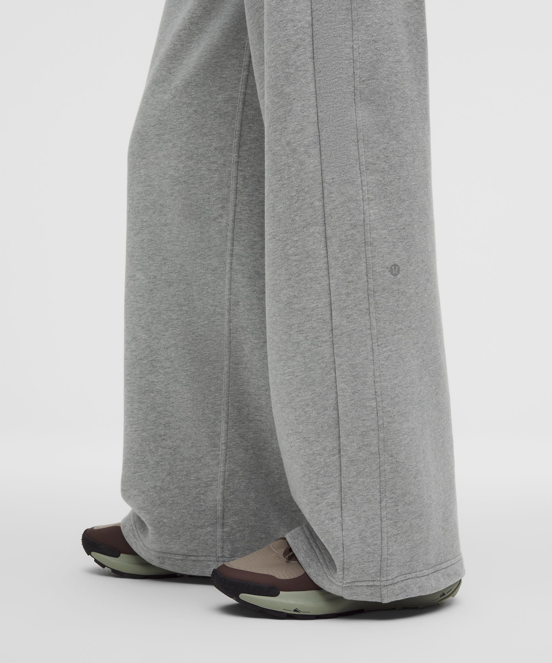 Lululemon Scuba Mid-Rise Wide-Leg Pant *Regular Heathered Core Medium Grey