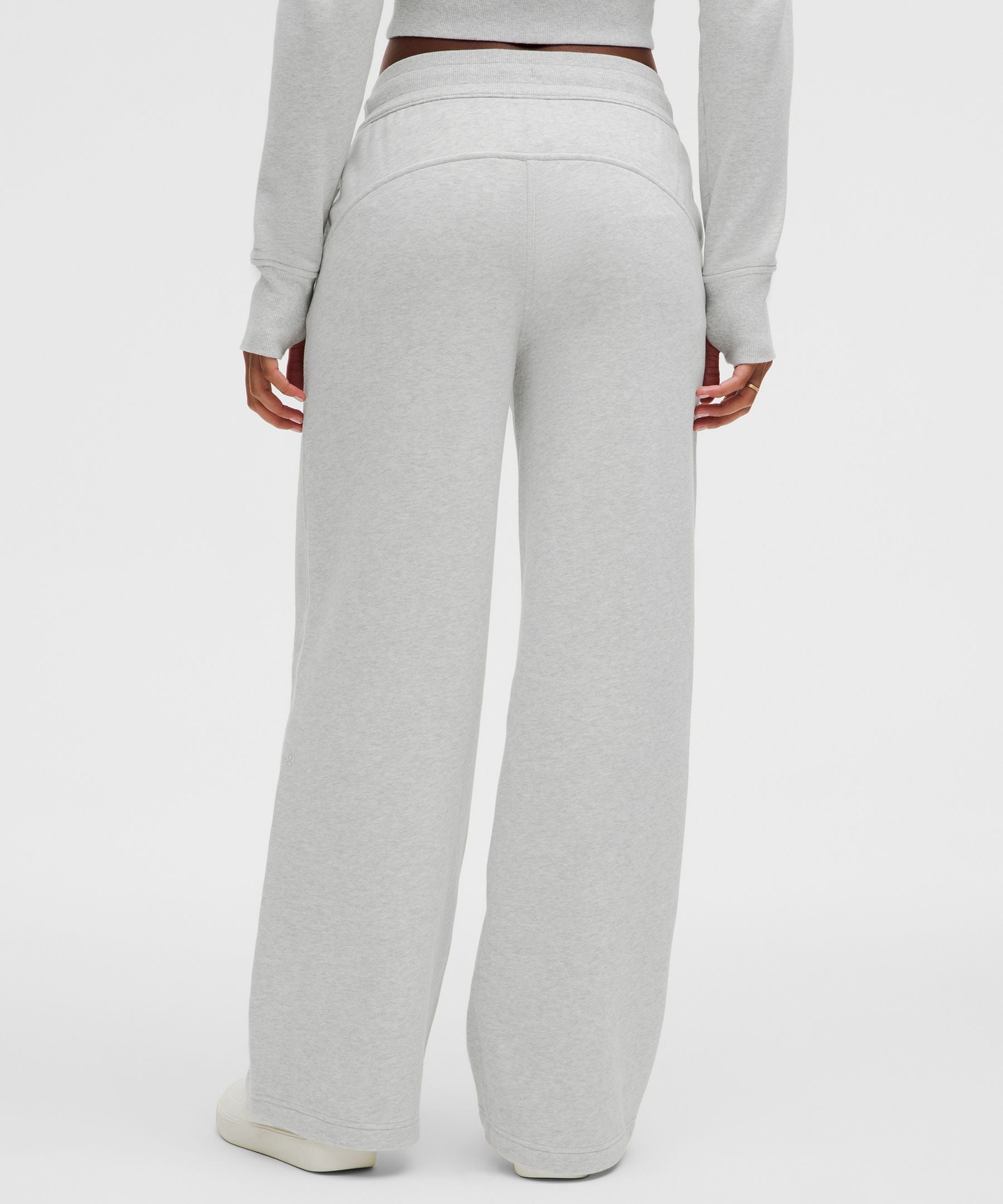 Lululemon Scuba Mid-Rise Wide-Leg Pant *Regular Heathered Core Ultra Light Grey
