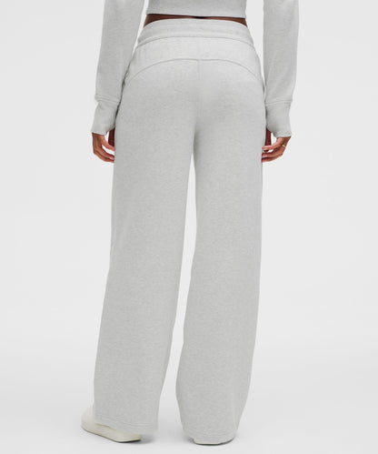 Lululemon Scuba Mid-Rise Wide-Leg Pant *Regular Heathered Core Ultra Light Grey