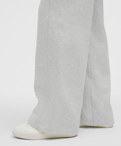 Lululemon Scuba Mid-Rise Wide-Leg Pant *Regular Heathered Core Ultra Light Grey