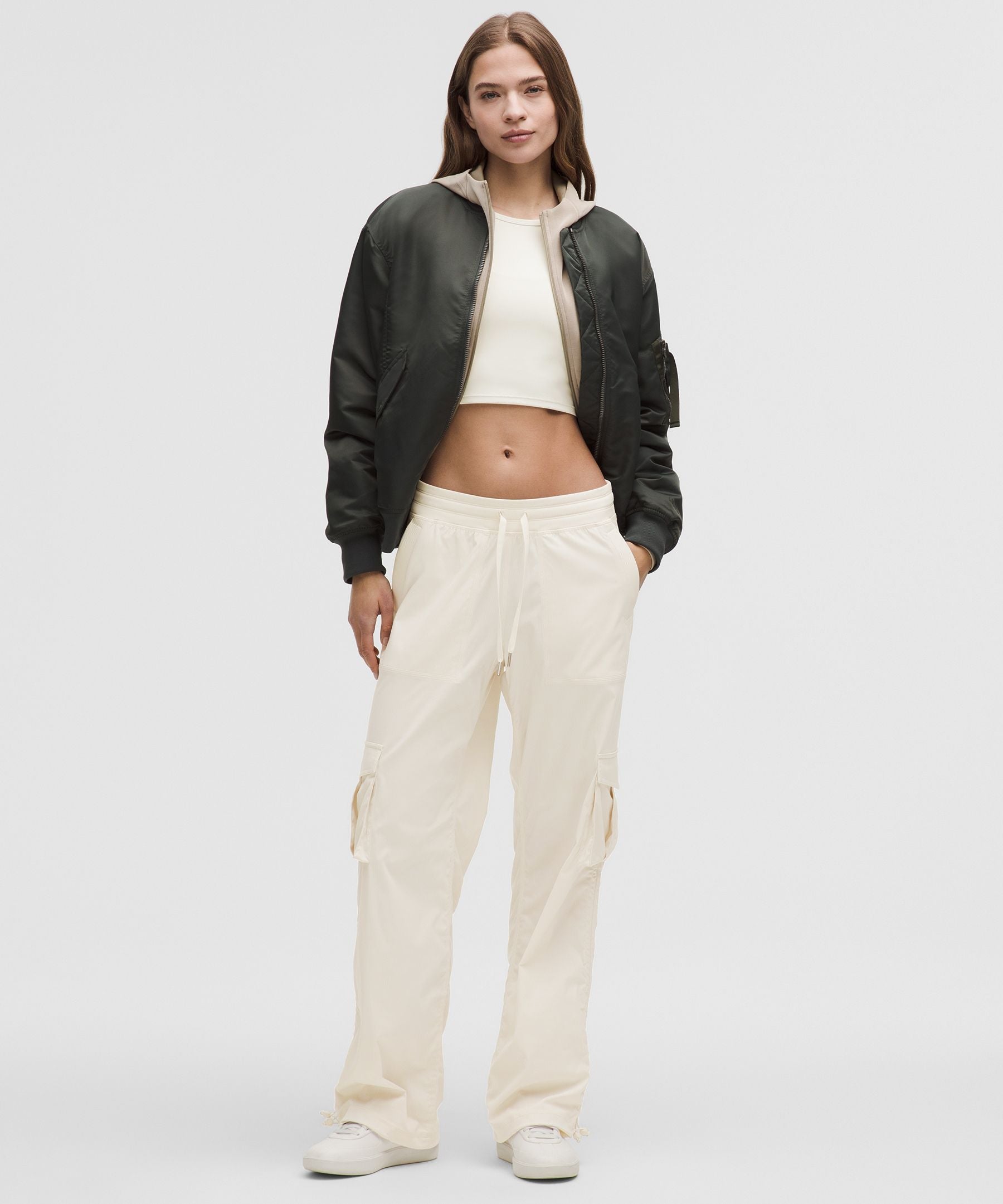 Lululemon Dance Studio Relaxed-Fit Mid-Rise Cargo Pant Light Ivory