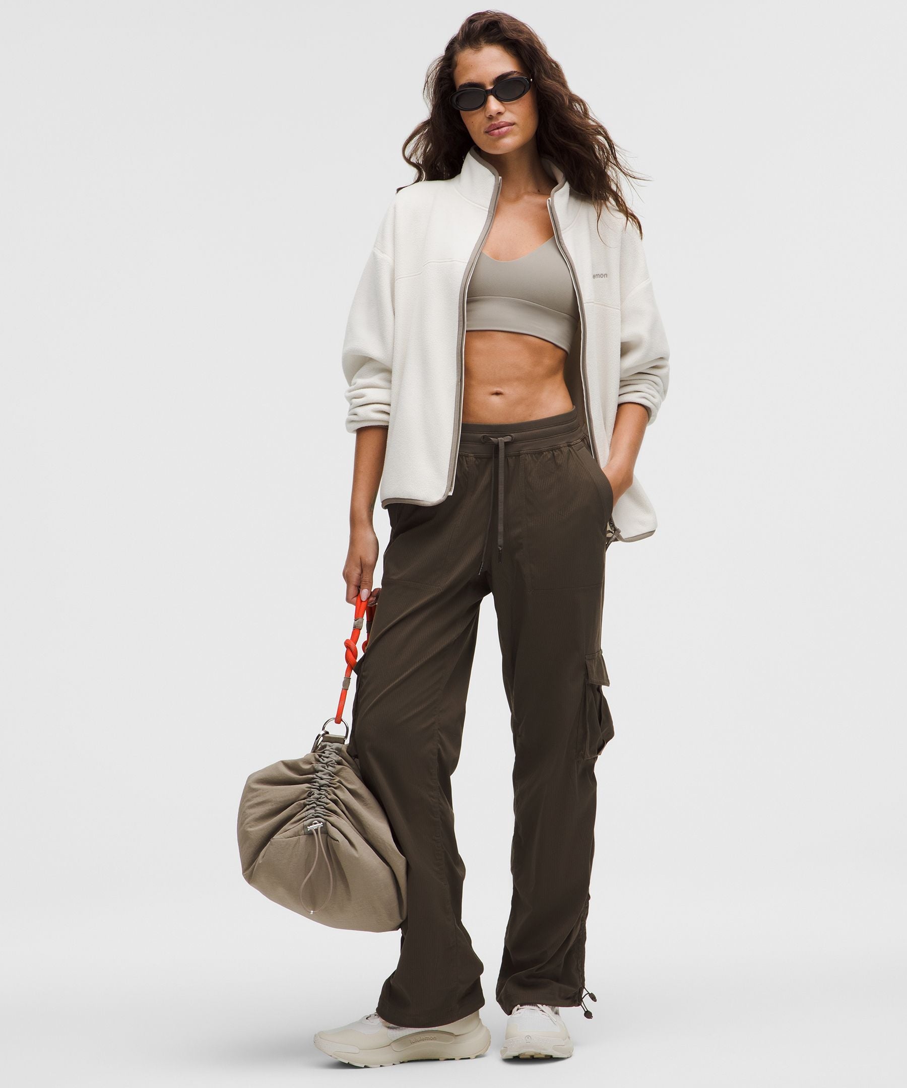 Lululemon Dance Studio Relaxed-Fit Mid-Rise Cargo Pant Olive Brown