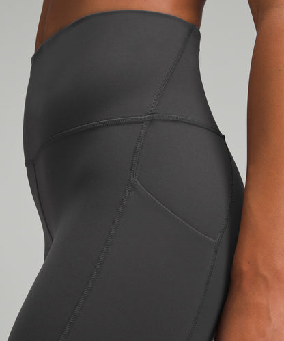 Lululemon Wunder Train High-Rise Tight with Pockets 25" Graphite Grey