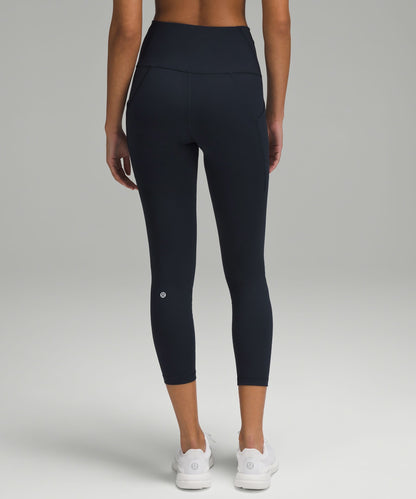 Lululemon Wunder Train High-Rise Tight with Pockets 25" True Navy