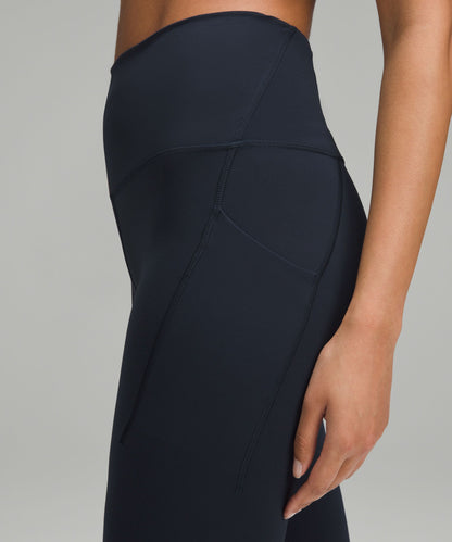 Lululemon Wunder Train High-Rise Tight with Pockets 25" True Navy