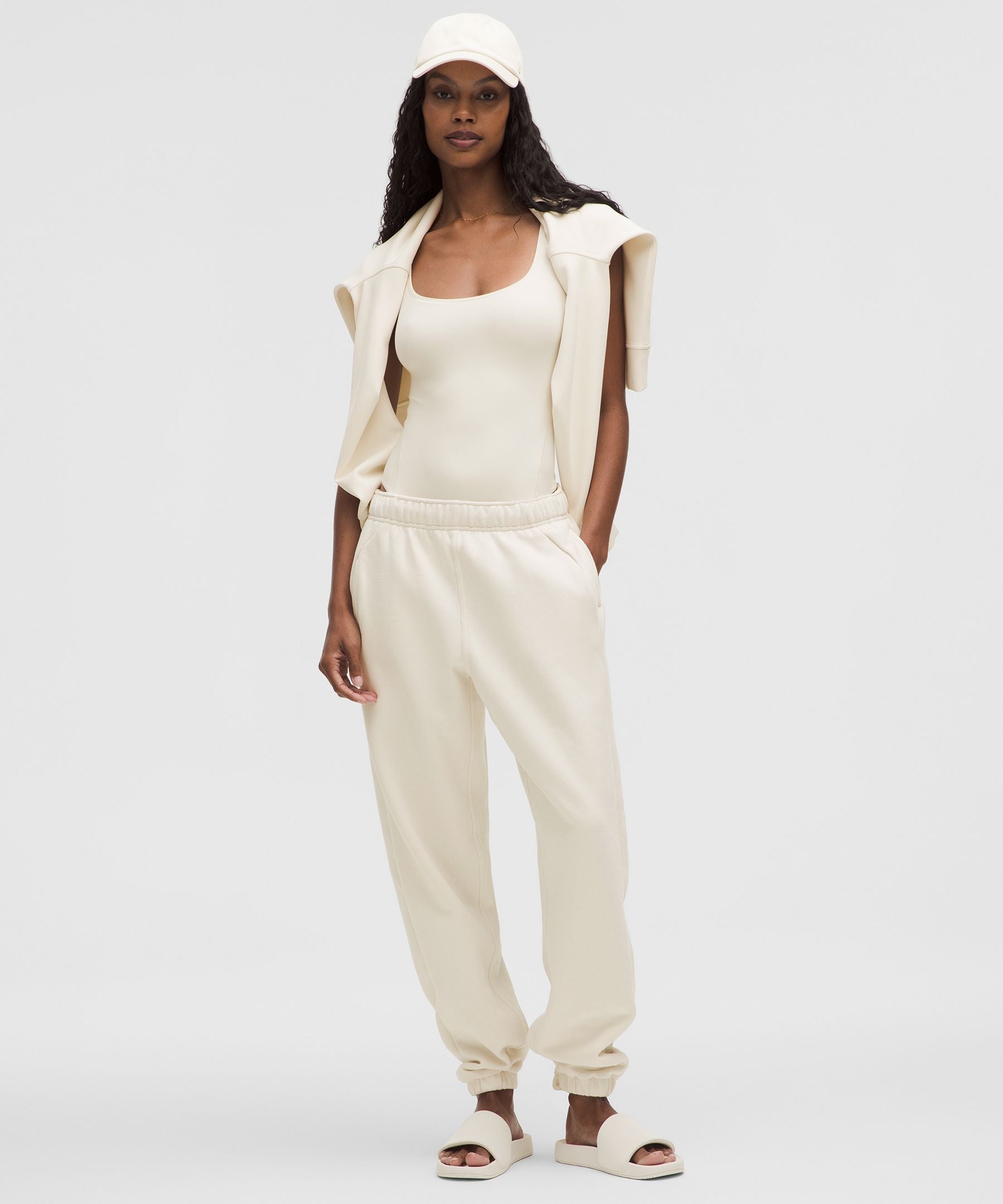 Lululemon Scuba Mid-Rise Oversized Jogger *Regular Light Ivory