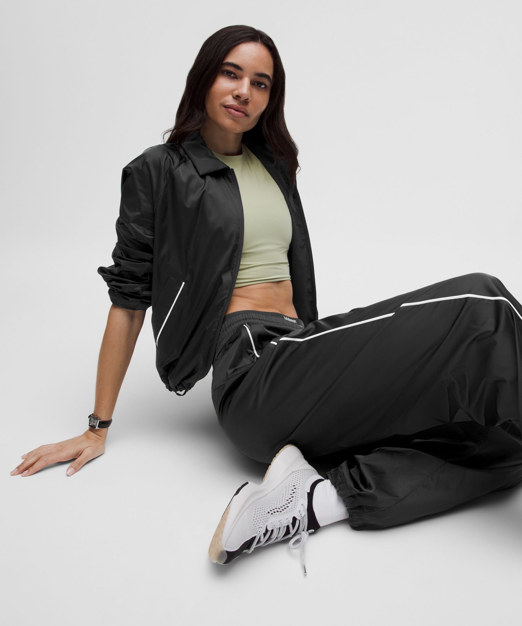 Lululemon Stretch Satin Nylon Mid-Rise Pant