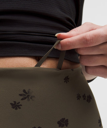 Lululemon Wunder Train High-Rise Tight 25" Floral Breeze Olive Brown Black