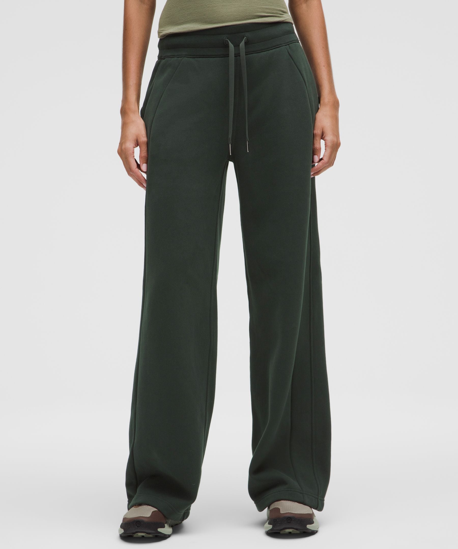 Lululemon Scuba Mid-Rise Wide-Leg Pant *Regular Rainforest Green