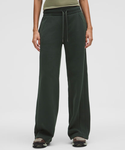 Lululemon Scuba Mid-Rise Wide-Leg Pant *Regular Rainforest Green