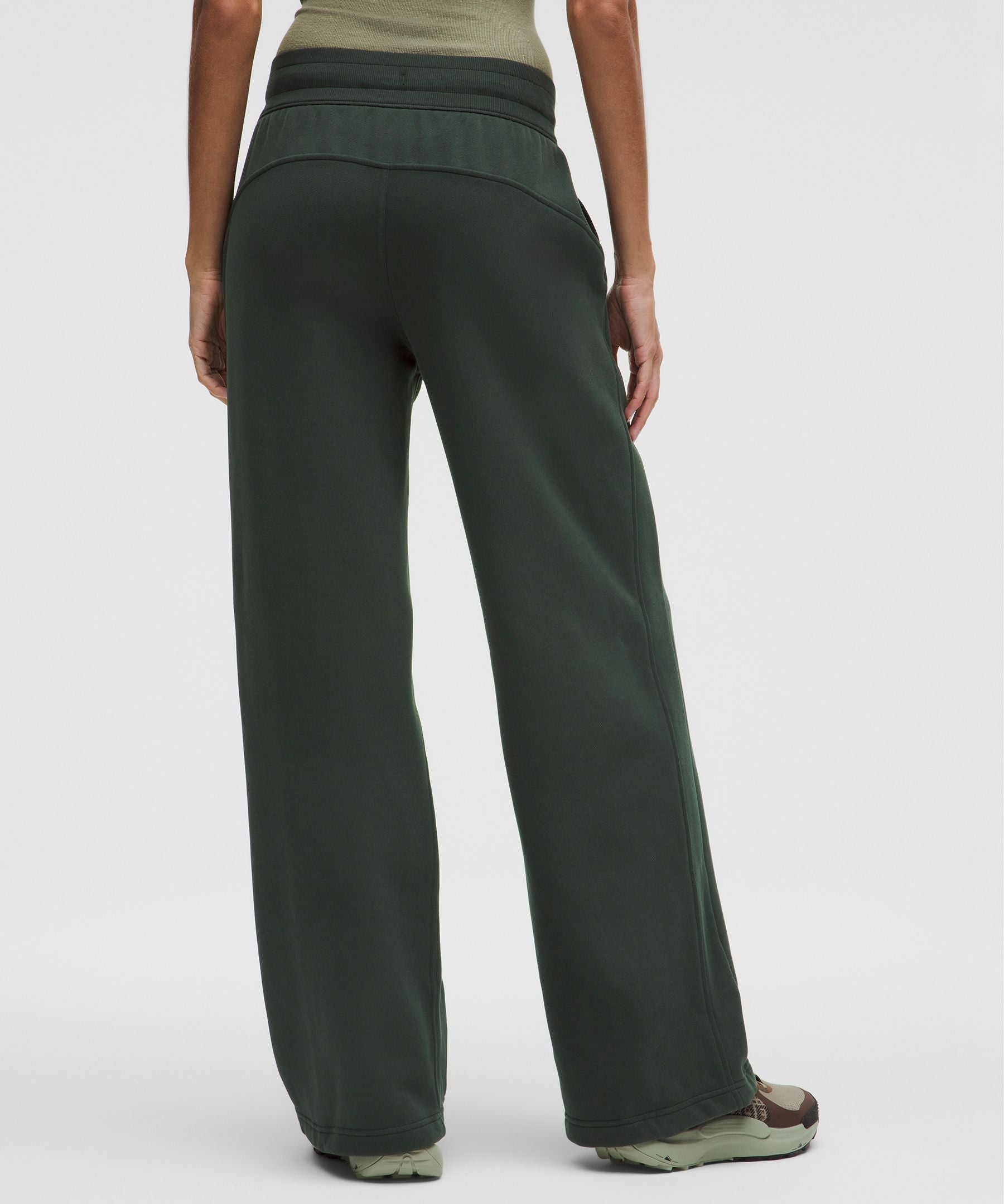 Lululemon Scuba Mid-Rise Wide-Leg Pant *Regular Rainforest Green