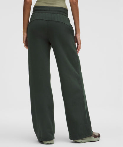 Lululemon Scuba Mid-Rise Wide-Leg Pant *Regular Rainforest Green