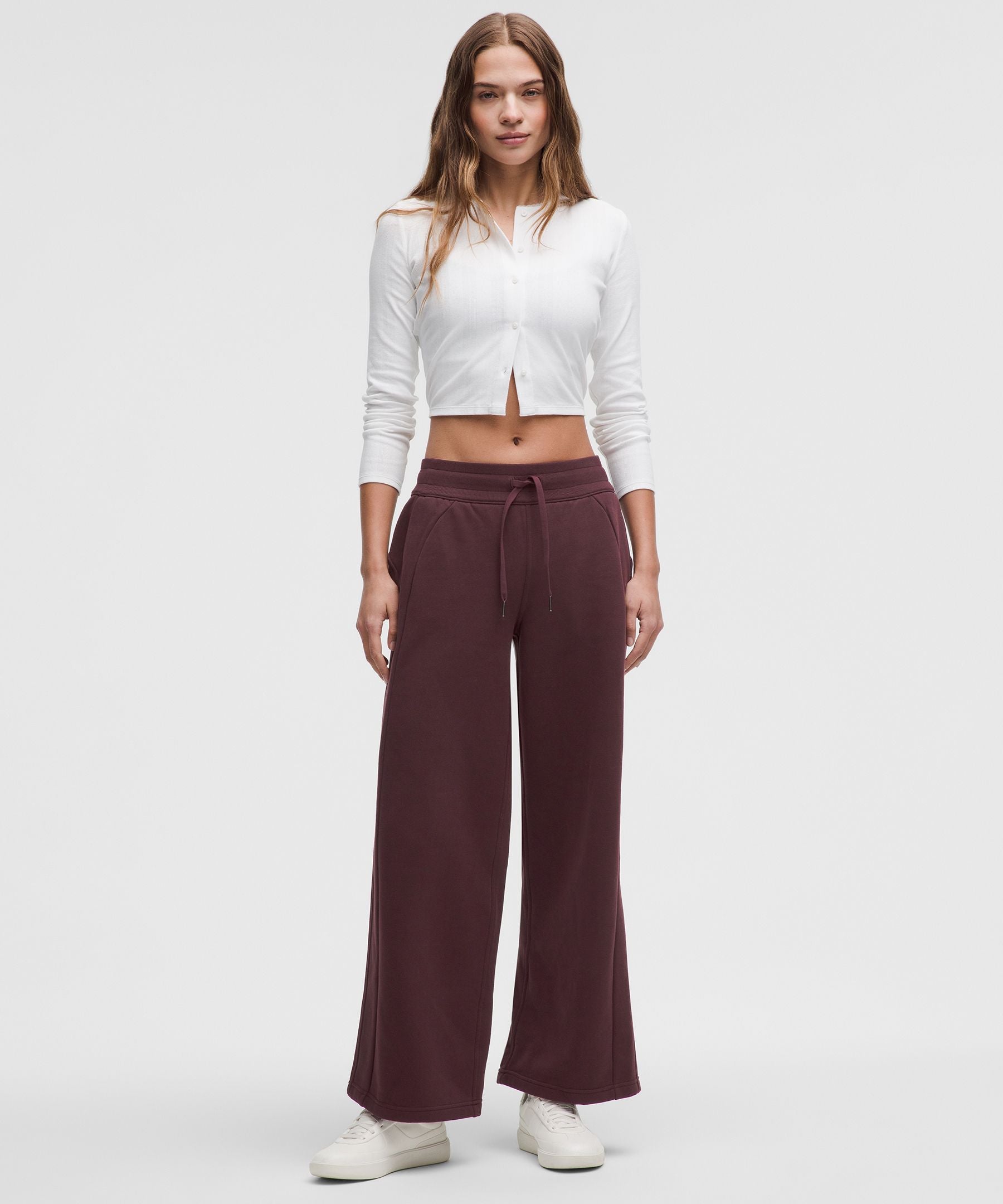 Lululemon Scuba Mid-Rise Wide-Leg Pant *Regular Goodnight Plum