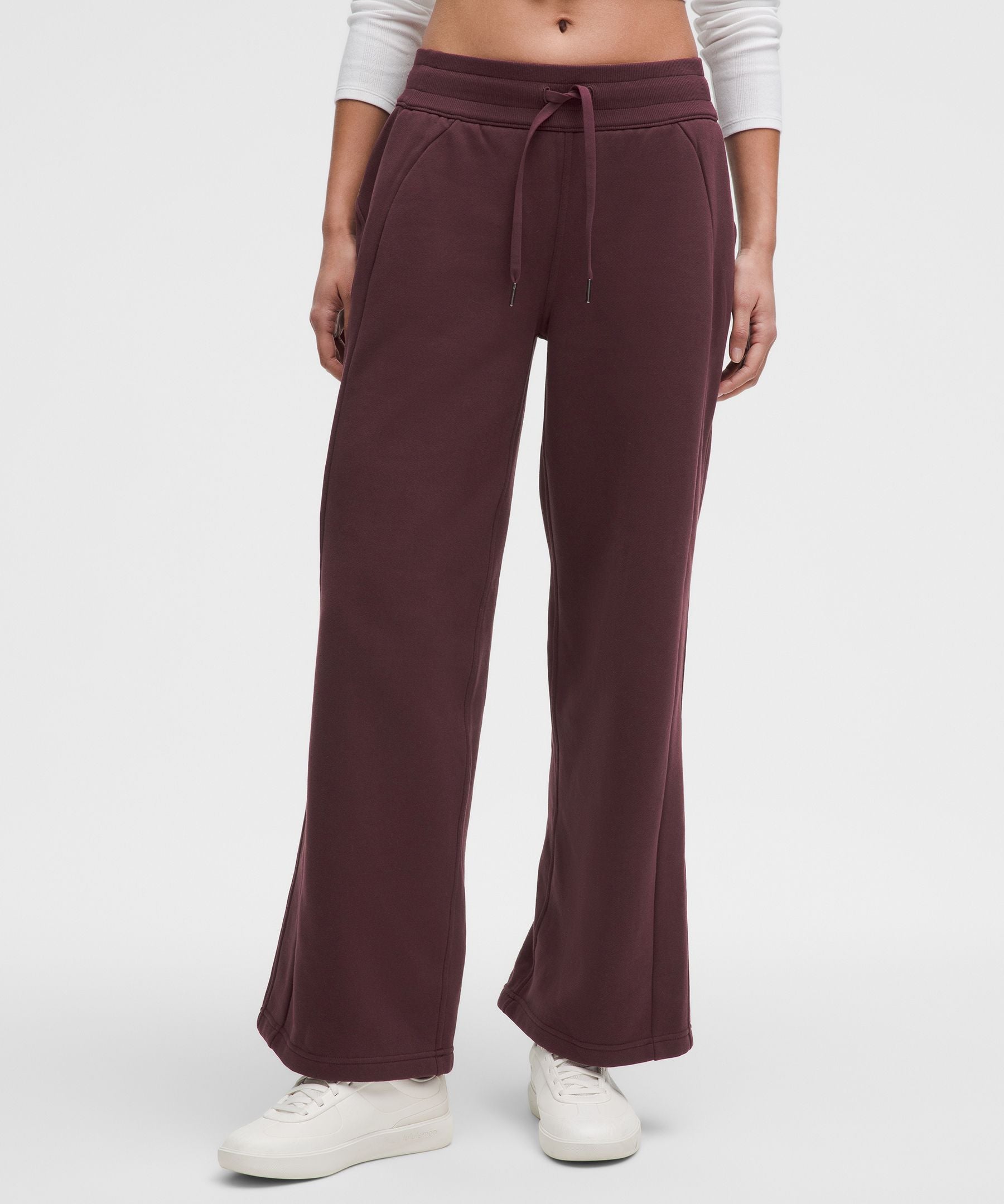 Lululemon Scuba Mid-Rise Wide-Leg Pant *Regular Goodnight Plum