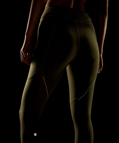 Lululemon Fast and Free High-Rise Tight 25" Light *Special Edition Bay Leaf