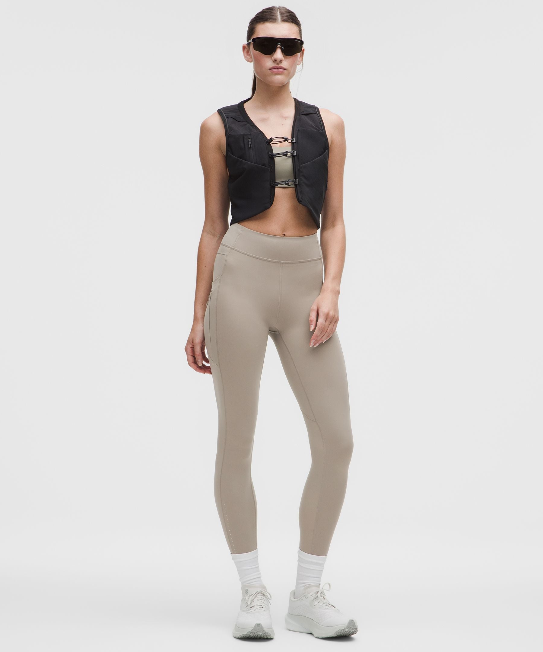 Lululemon Fast and Free High-Rise Tight 25" Light *Special Edition Warm Ash Grey