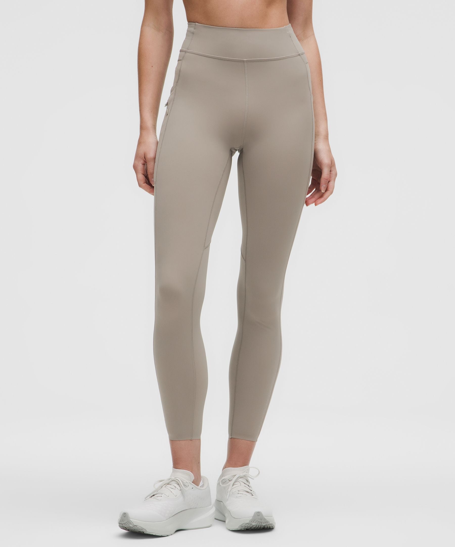 Lululemon Fast and Free High-Rise Tight 25" Light *Special Edition Warm Ash Grey
