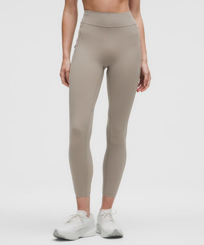 Lululemon Fast and Free High-Rise Tight 25" Light *Special Edition Warm Ash Grey