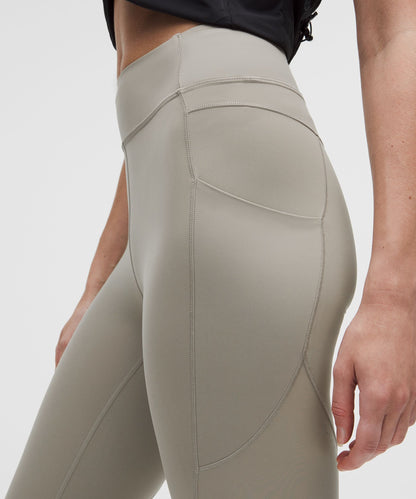 Lululemon Fast and Free High-Rise Tight 25" Light *Special Edition Warm Ash Grey