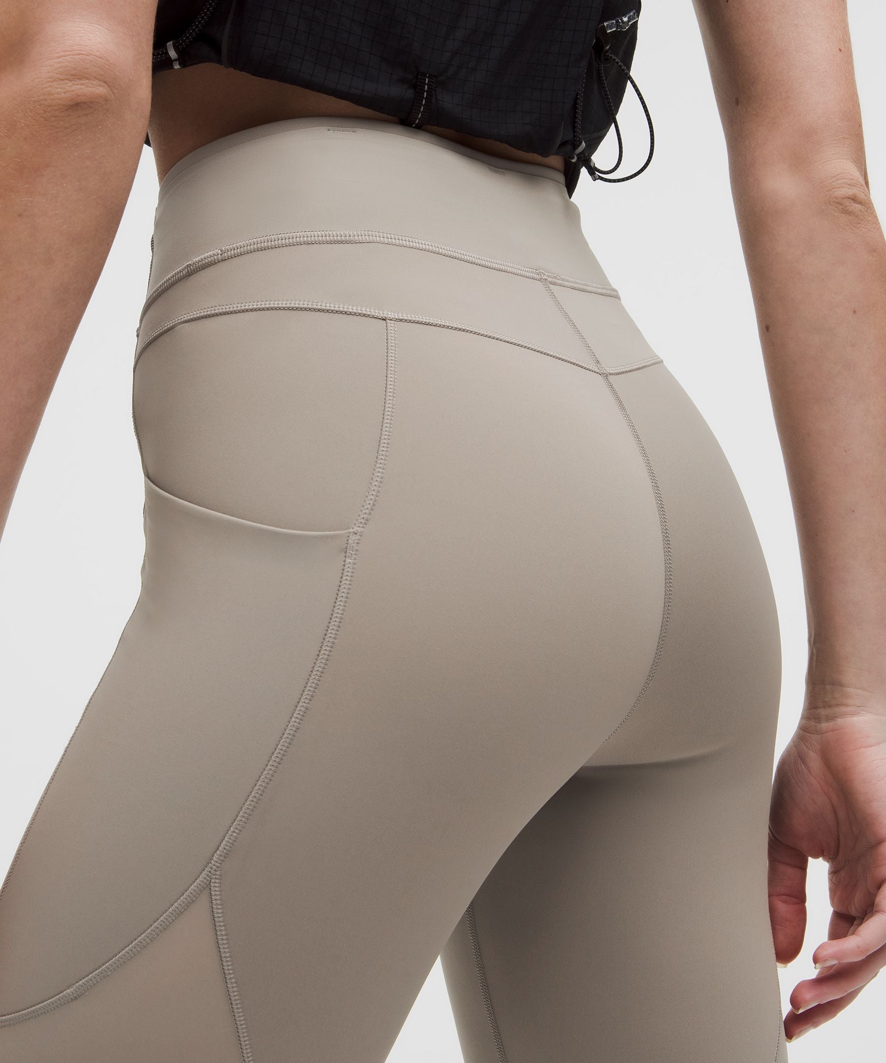 Lululemon Fast and Free High-Rise Tight 25" Light *Special Edition Warm Ash Grey