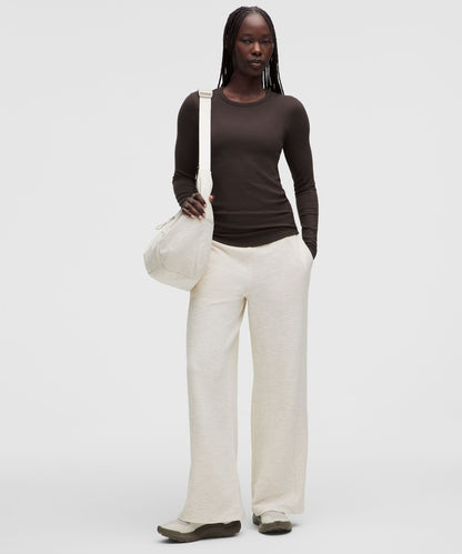 Lululemon Scuba Mid-Rise Wide-Leg Pant *Waffle
