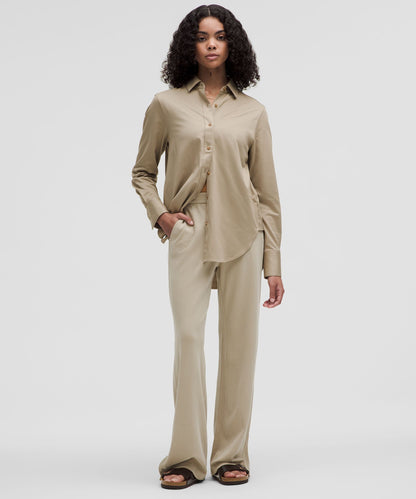 Lululemon Softstreme High-Rise Wide-Leg Pique Pant *Regular