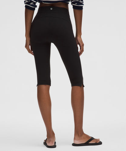 Lululemon Groove High-Rise Notched-Hem Crop 15"
