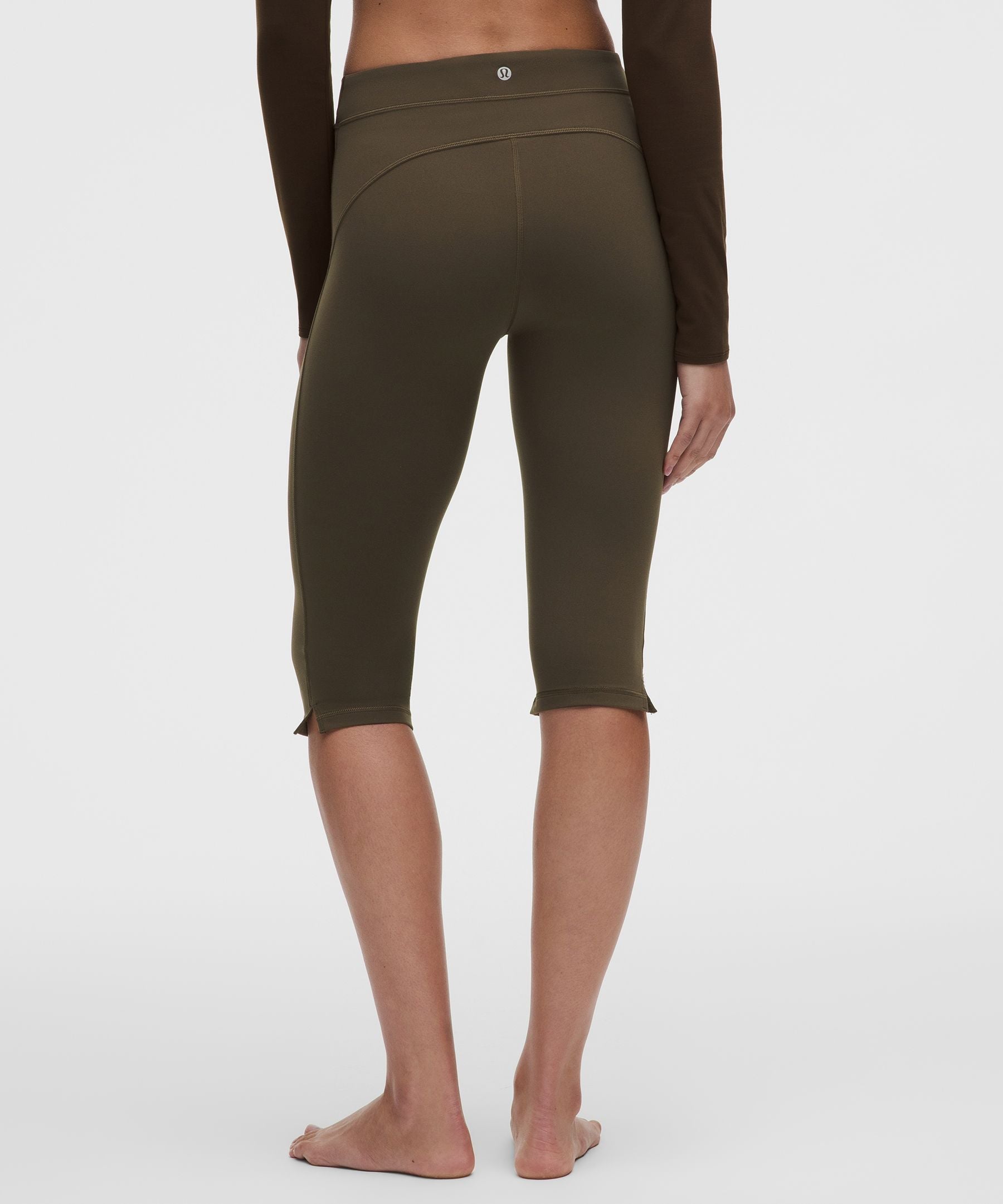 Lululemon Groove High-Rise Notched-Hem Crop 15"