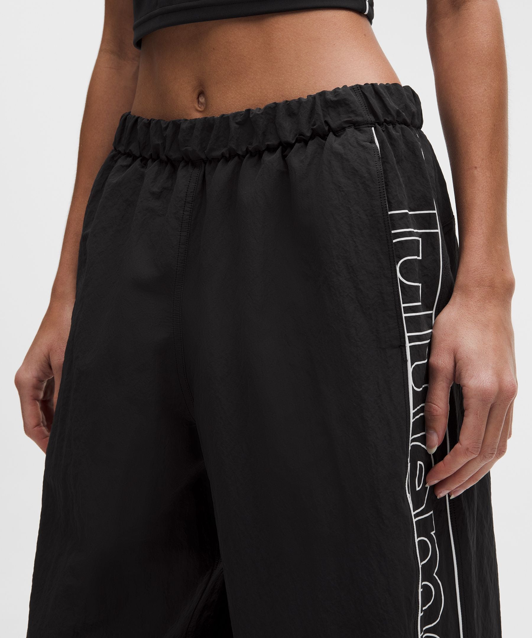 Lululemon Crinkle Nylon Mid-Rise Track Pant *Wordmark