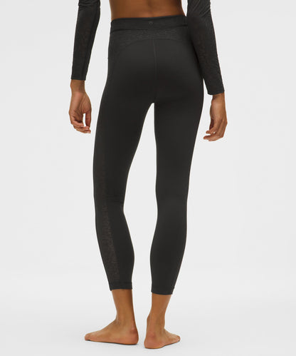 Lululemon Women's Paisley Sheer Lace Jacquard Panelled High-Rise Tight 25"