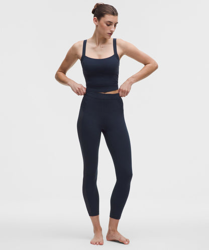Lululemon Women's Paisley Sheer Lace Jacquard Panelled High-Rise Tight 25"