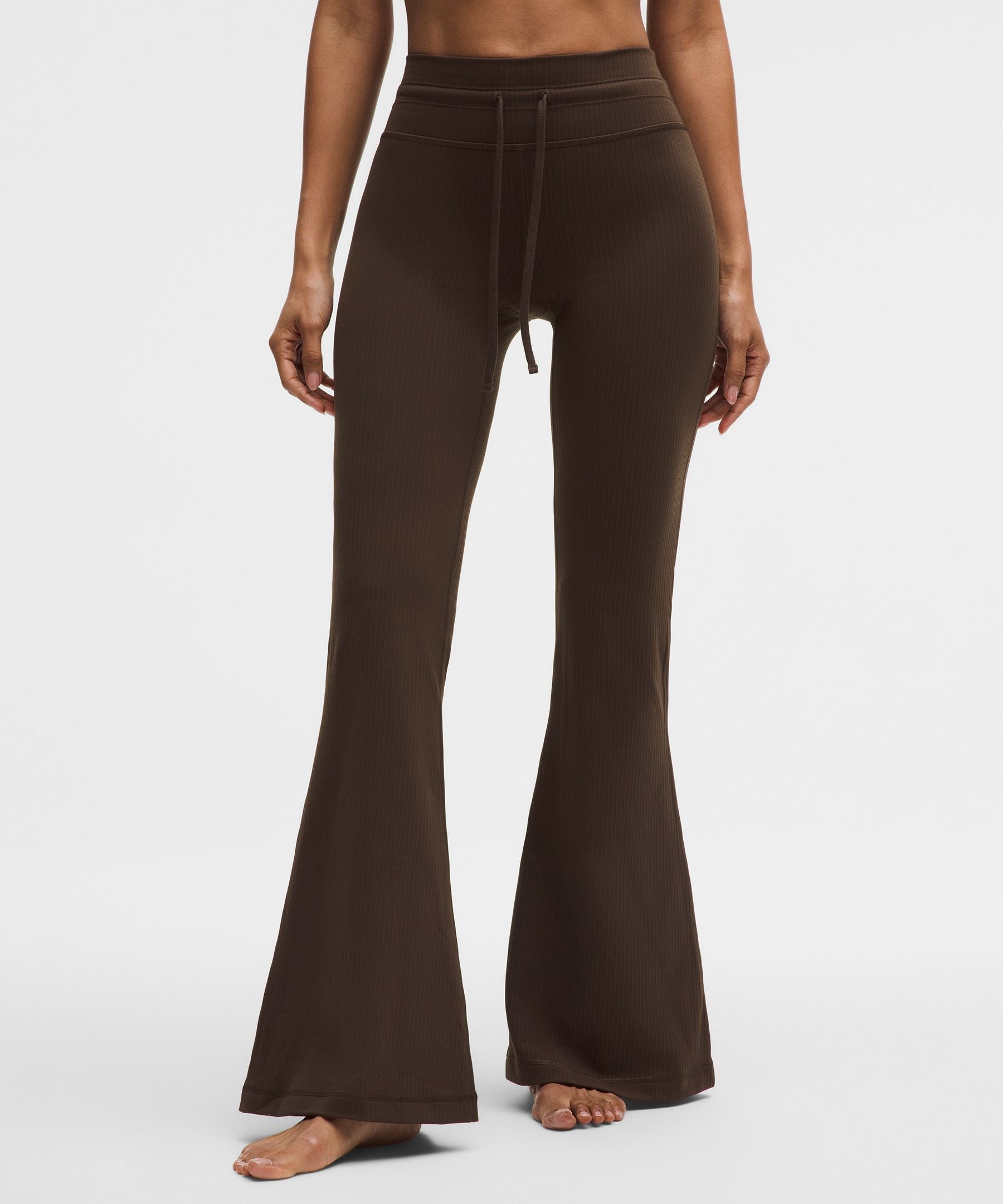 Lululemon Groove High-Rise Ribbed Wide-Flare Pant