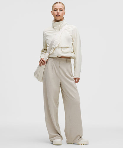 Lululemon Women's Daydrift High-Rise Wide-Leg Trouser Short *Herringbone