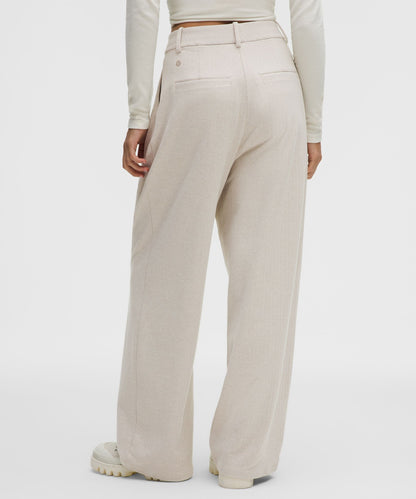 Lululemon Women's Daydrift High-Rise Wide-Leg Trouser Short *Herringbone