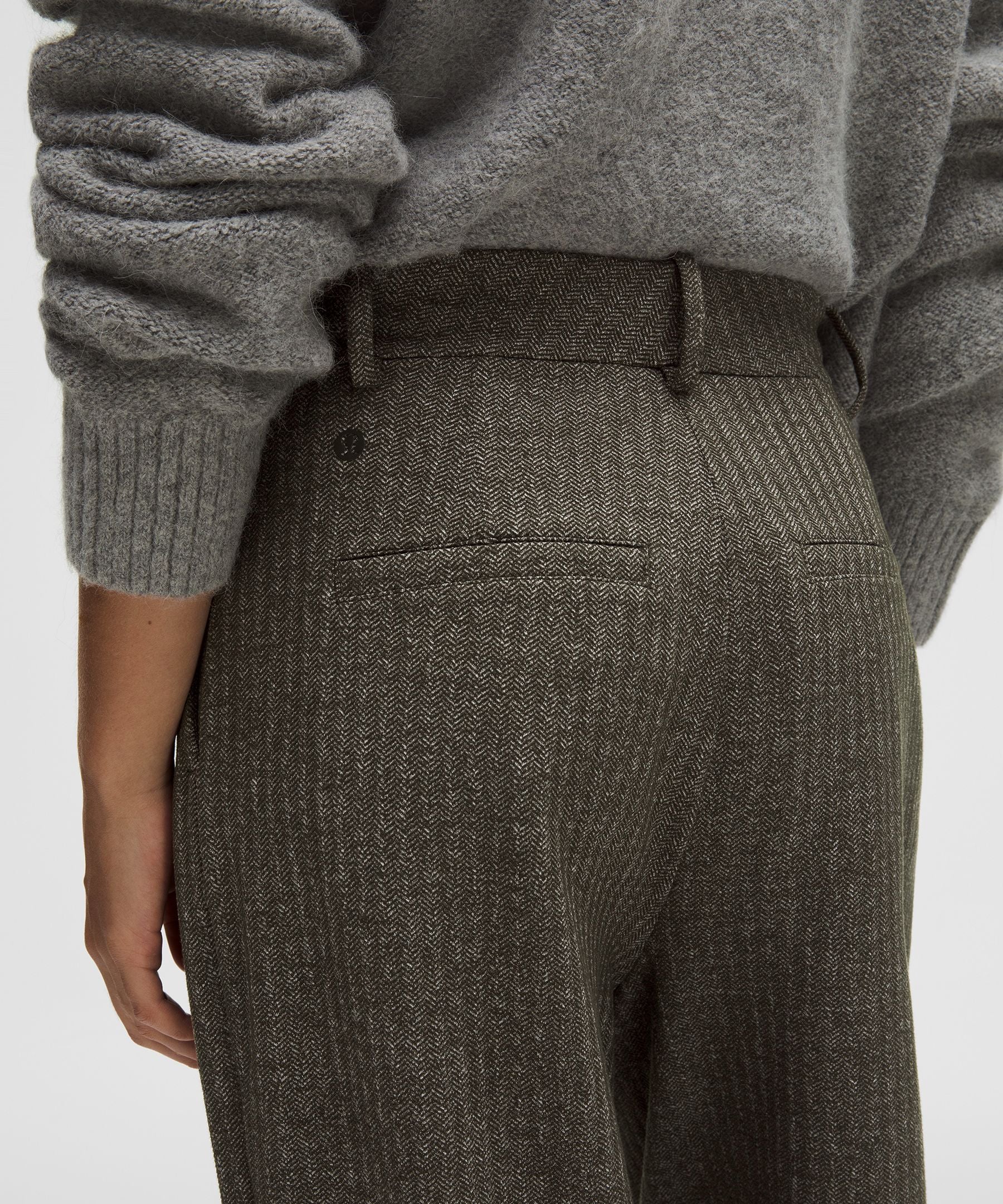 Lululemon Women's Daydrift High-Rise Wide-Leg Trouser Short *Herringbone