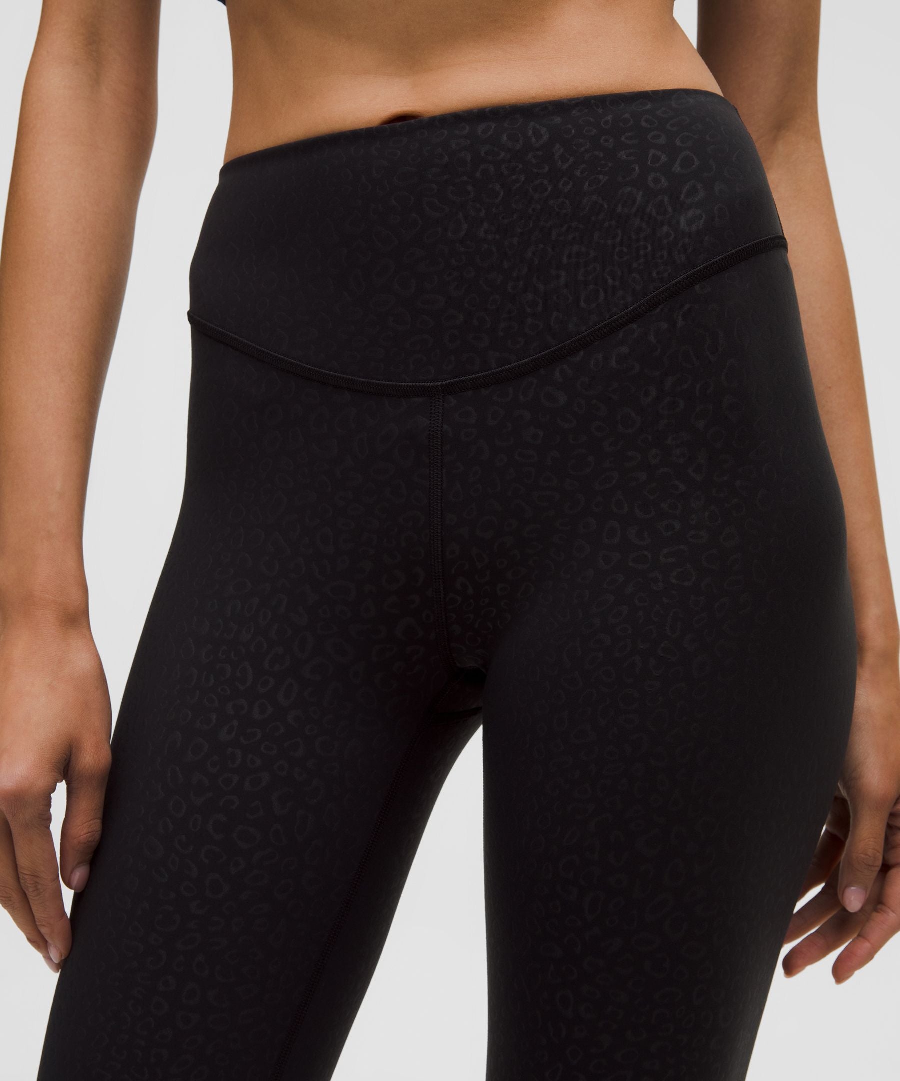 Lululemon Wunder Under SmoothCover High-Rise Tight 28" Leopardo Shift Micro Emboss Black