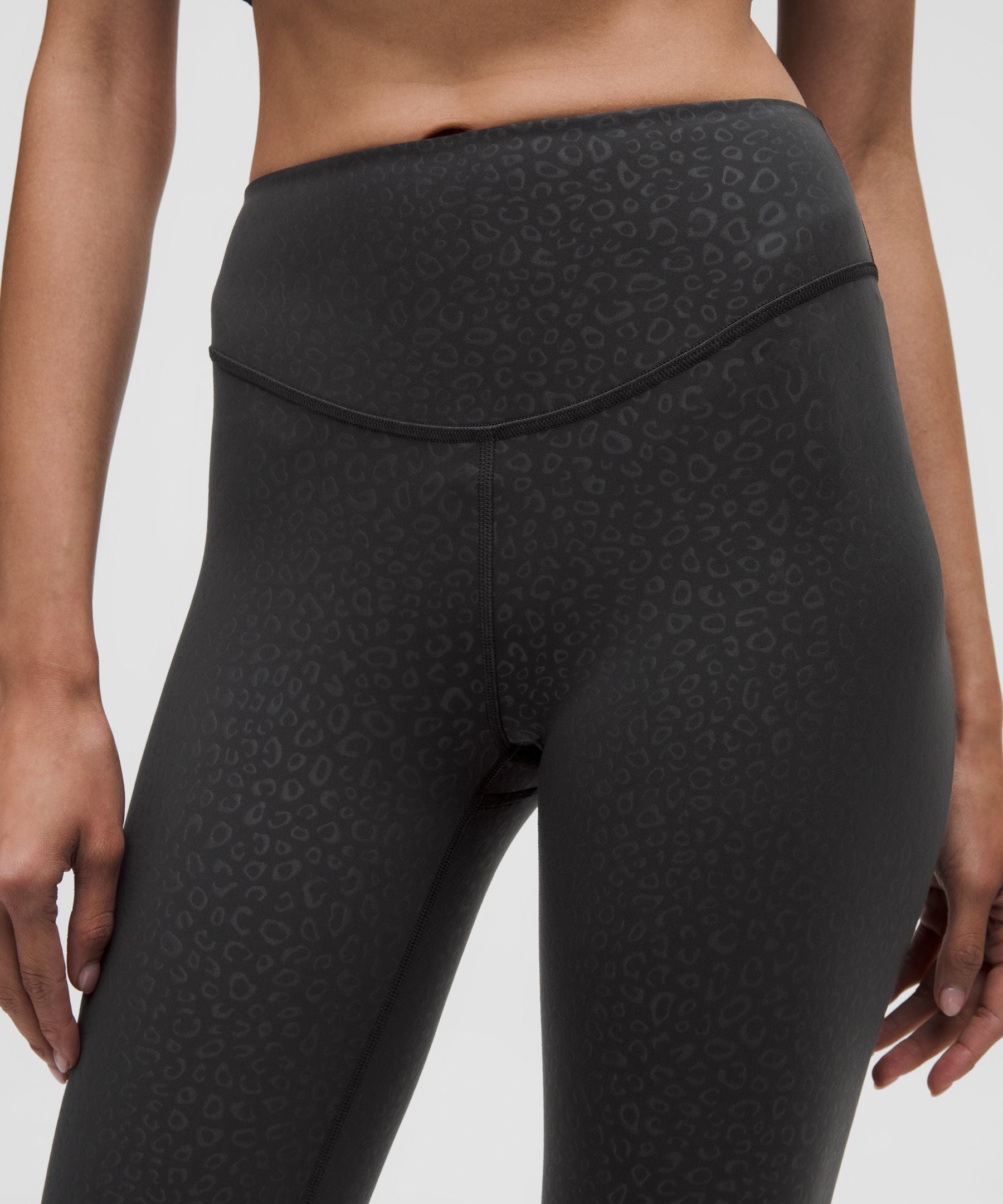 Lululemon Wunder Under SmoothCover High-Rise Tight 28" Leopardo Shift Micro Emboss Black