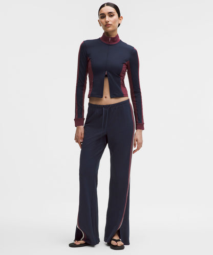 Lululemon Striped Slim-Fit Mid-Rise Track Pant