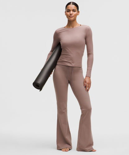 Lululemon Groove High-Rise Ribbed Wide-Flare Pant