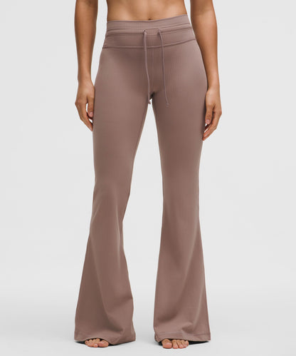 Lululemon Groove High-Rise Ribbed Wide-Flare Pant