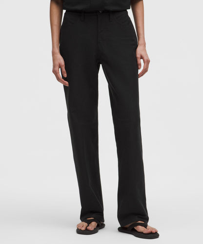 Lululemon Women's EasyFive Mid-Rise Relaxed-Straight Pant *Tall