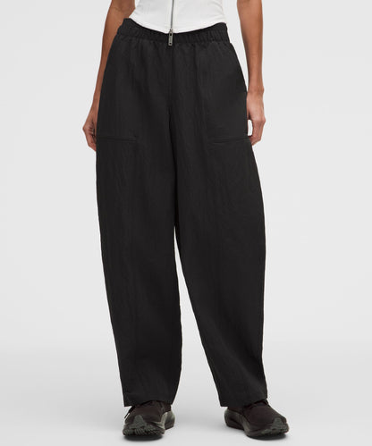 Lululemon Crinkle Nylon Mid-Rise Barrel-Leg Pant
