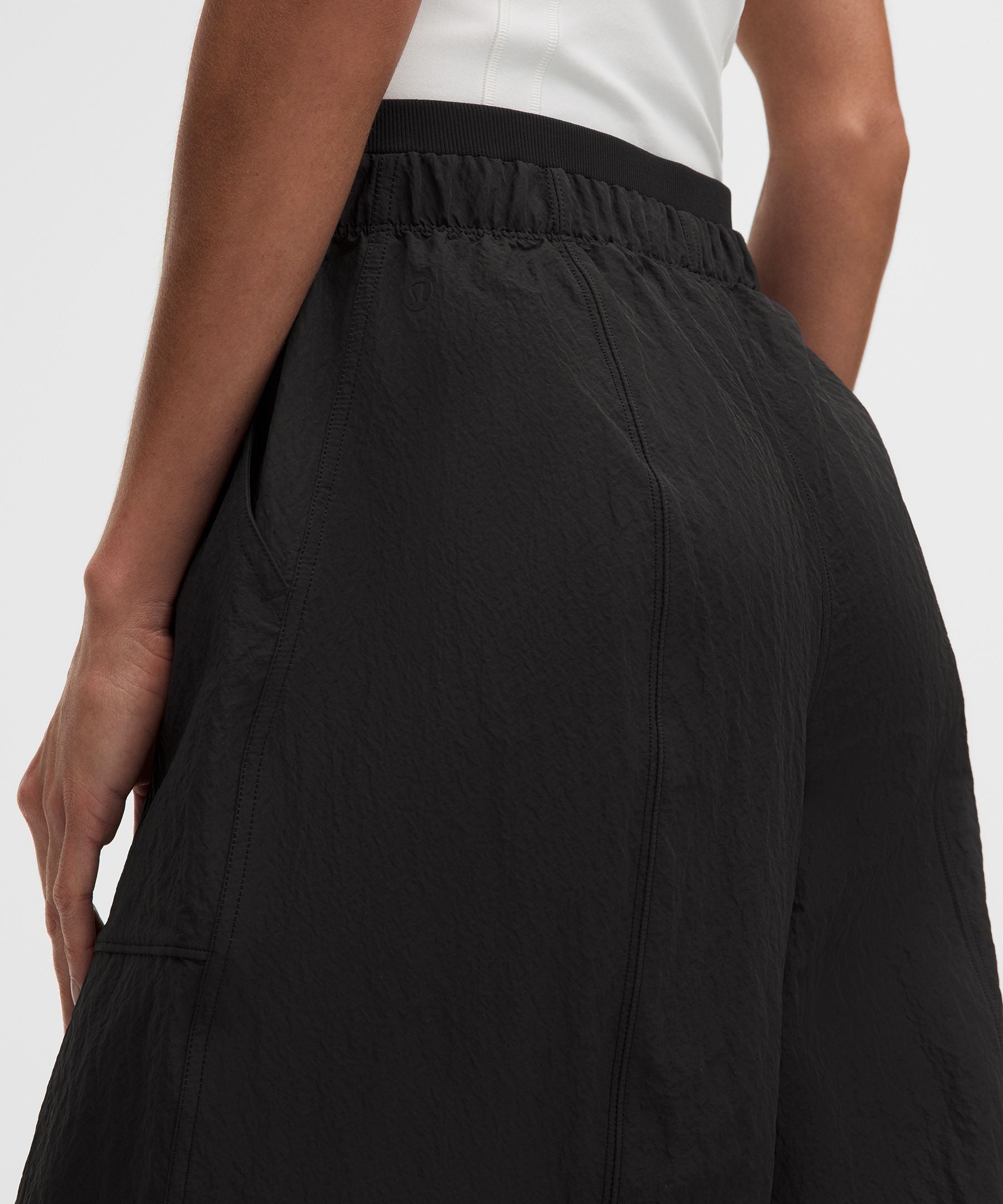 Lululemon Crinkle Nylon Mid-Rise Barrel-Leg Pant