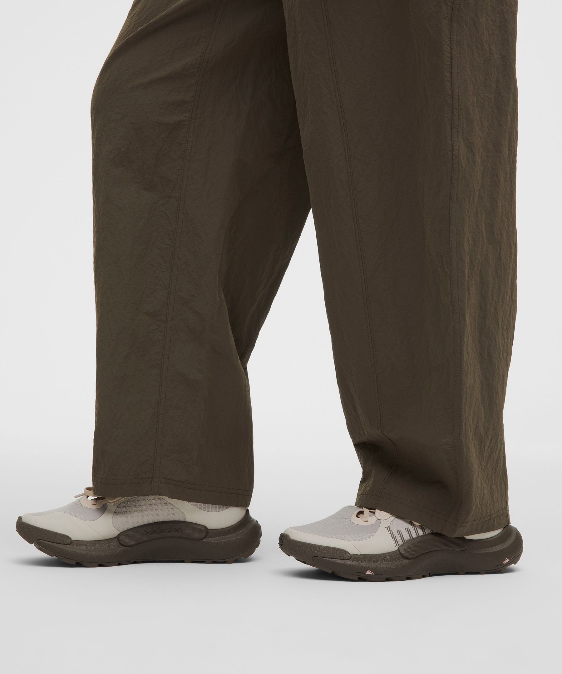 Lululemon Crinkle Nylon Mid-Rise Barrel-Leg Pant *Short
