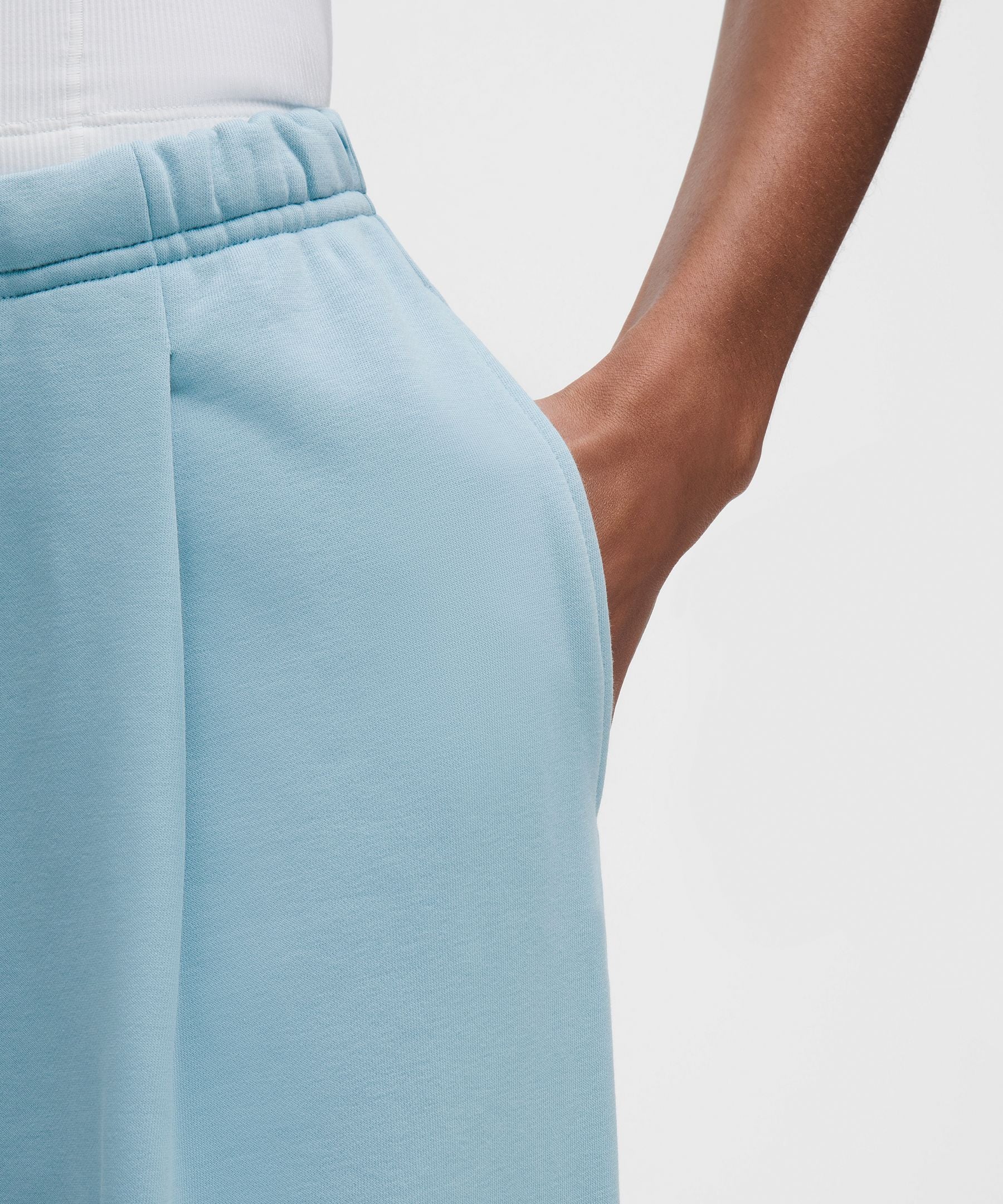 Lululemon French Terry Mid-Rise Wide-Leg Pant