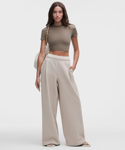 Lululemon French Terry Mid-Rise Wide-Leg Pant