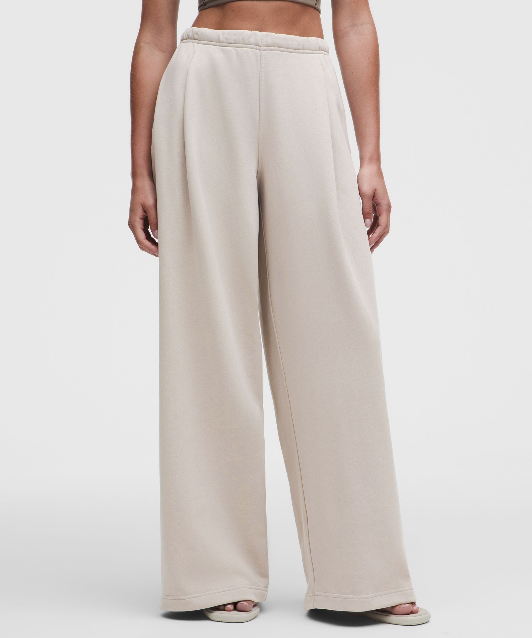 Lululemon French Terry Mid-Rise Wide-Leg Pant