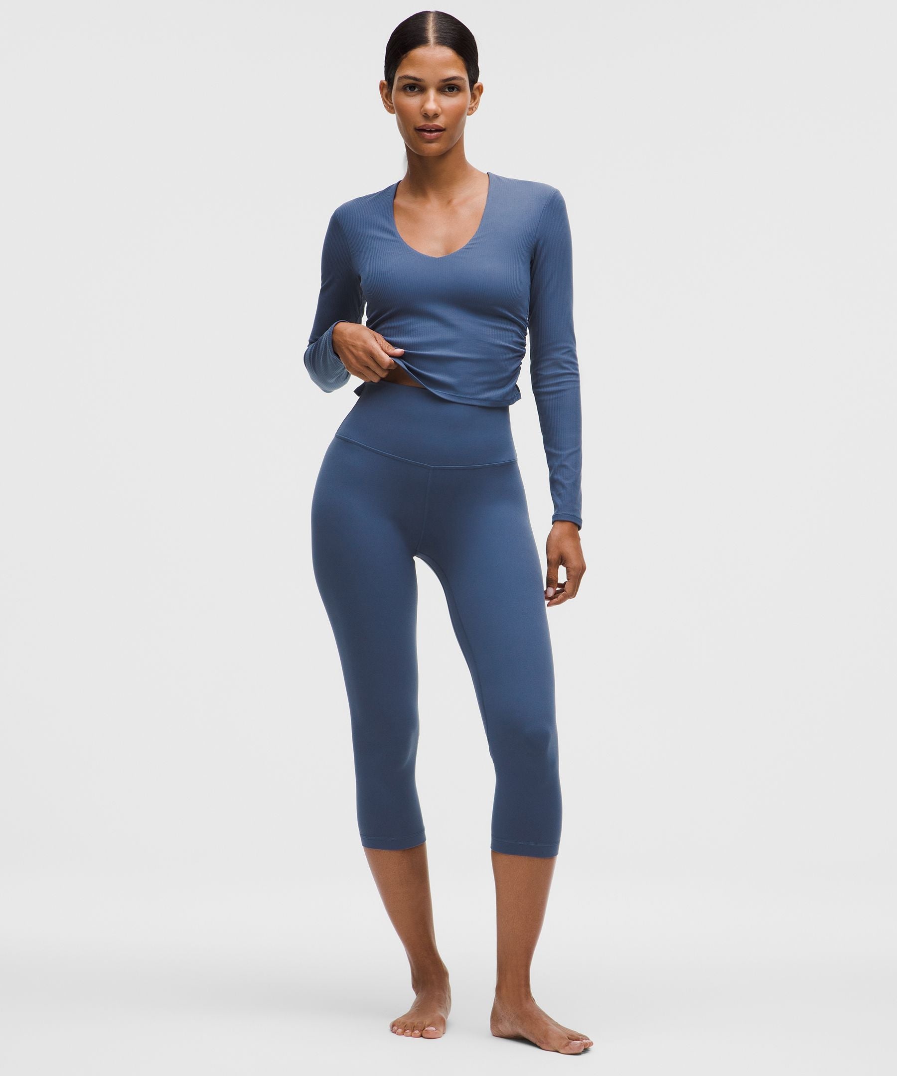 Lululemon lululemon Align High-Rise Crop 21" Blue Twill