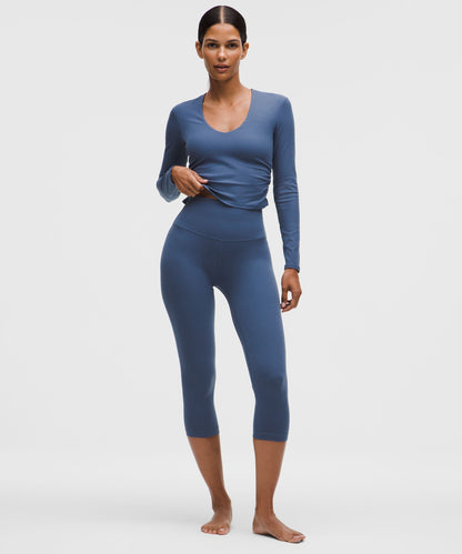 Lululemon lululemon Align High-Rise Crop 21" Blue Twill
