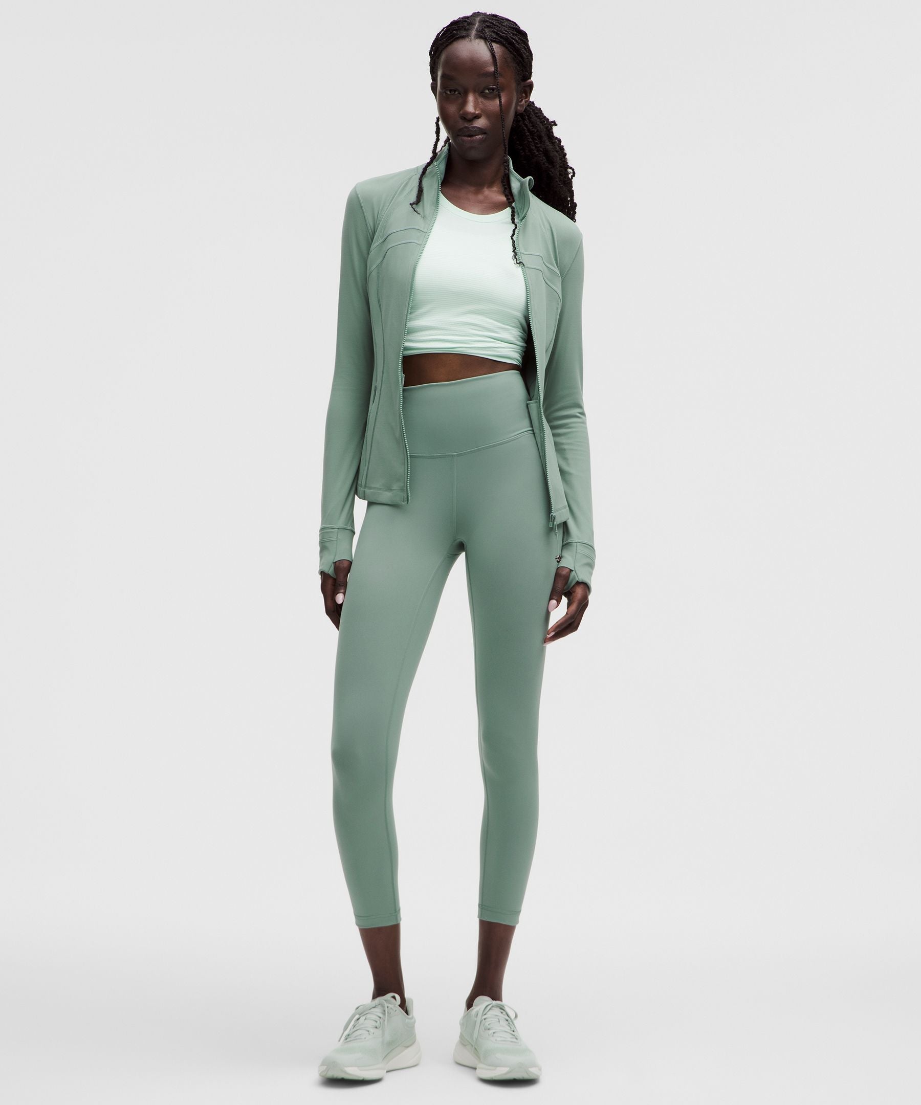 Lululemon Wunder Train High-Rise Crop 23" Crater Blue